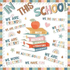 Boho Motivational Bulletin Board Classroom Decoration Set