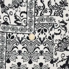 1 Yard Rayon Nylon Poplin Off White Lightweight 57/58" Width Apparel Fabric