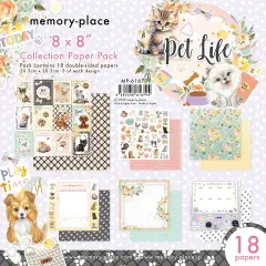 Memory Place Double-Sided Collection Pack 8"X8"-Pet Life