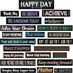 23 Pieces Inspirational Bulletin Board Decorations Motivational Banners