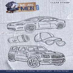 Find It Trading Amy Design We Are Men Stamps-Cars