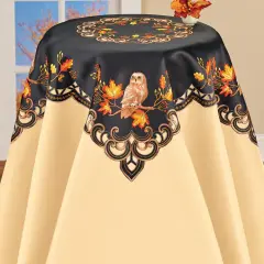 Collections Etc Autumn Owl Table Topper