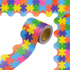 99 Feet Puzzle Bulletin Board Borders 3 Rolls Puzzle Pieces Classroom Borders