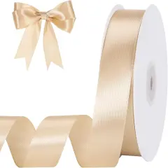 Champagne Gold Ribbon - 1 Inch, 50 Yards