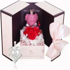 Mothers Day Gifts for Her Preserved Red Rose