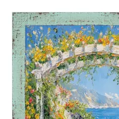 Slim Teal Seaspray Chabi Chic Farmhouse Barnwood Rustic Picture Frame 11x17 frame