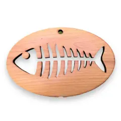 Bone Fish CEDAR Ornament