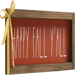 Happy Fall Wooden Yall Sign Tabletop Decorations