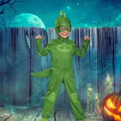 Child&rsquo;s PJ Masks Gekko Costume Toddler Superhero Outfit