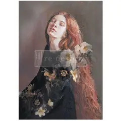 A1 Decoupage Fiber - Serene Thought - 1 sheet, A1 size