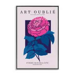 Stupell Industries Peony Gallery Poster Framed Giclee Wall Art Design by Incado