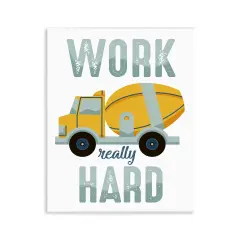 Stupell Industries Work Really Hard Phrase Wall Plaque Art Design by Marcus Prime