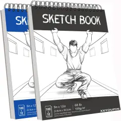 9x12 Inch Spiral Bound Sketchbook - 110 Page