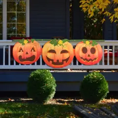 Halloween Pumpkin Banner - Red