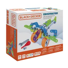 Black+Decker Constructor -Airplane Set 73 Pcs
