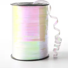 500 Yard Curling Ribbon, 3/16" White Gradient Curly Ribbons for Gift Wrapping, Balloon Ribbon, Balloon String, Laser Ribbon, Thin Ribbon, Gift Ribbon