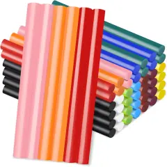 Colored Hot Glue Stick, 48 PCS 0.27" Dia x 4" Long Mini Hot Melt Glue Sticks Colored, Adhesive EVA Glue Sticks for Sealing Repairing Stamp DIY Art Handmade Car Craft Decoration Office Project