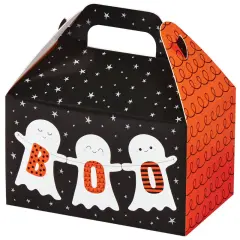 Pack/6: Halloween Boo! Party Favor Gable Box - 6 x 3-3/4 x 3-1/2"