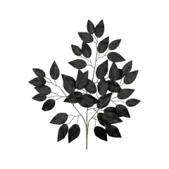 23" Silk Ficus Spray: Black (Set of 12)
