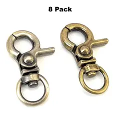 Lobster Clasp Hook &ndash; 2 5/8 Inches Antique Brass Finish