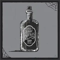 Haunted Halloween VII by Hm Design Framed Canvas Wall Art