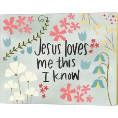 Jesus Loves Me by Katie Doucette 20" x 16" Canvas Wall Art