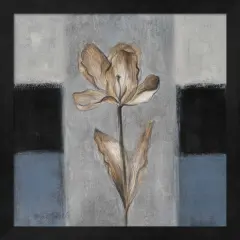 Tulips in Blue I by Lanie Loreth 13" x 13" Framed Wall Art