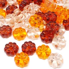 48PCS Acrylic Fall Decorations Acrylic Pumpkin Ornaments