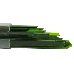 Oceanside Glass Noodles Moss Green Transparent 96coe 5oz.Tube