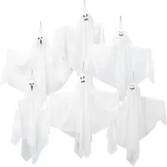 6 Pack Halloween Hanging Ghosts