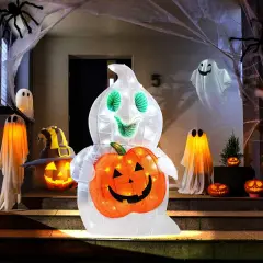 3FT 128 LED Pre-Lit Halloween Ghost Decor