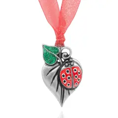 Gloria Duchin Ladybug on Leaf Ornament