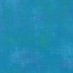 Blue Turquoise Grunge Cotton Wideback Fabric Per Yard