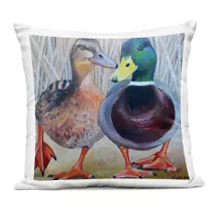 Stupell Industries Mallard & Brown Ducks Outdoor Pillow, 18 x 7 x 18
