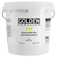 Golden Heavy Body Artist Acrylics - Bismuth Vanadate Yellow, 128 oz Jar
