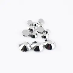 Crystal Lane DIY Combo Glass Flatback Rhinestones SS3 / SS6 / SS12 Metallic Silver