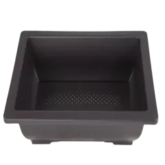 Rectangular Plastic Dark Brown Bonsai / Cactus & Succulent Pot - 10"x 7.5"x 3"