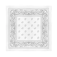 11 Pack XL Non Fading Paisley Polyester Bandanas 27 x 27 In - Bulk Wholesale