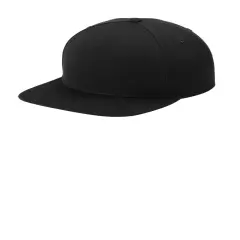 Sport-Tek&reg; YP Classics Premium 5 Panel Snapback Cap Black