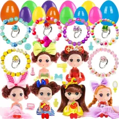 Easter Egg Fillers Prefilled Easter Eggs Filled Easter Basket Stuffers for Toddler