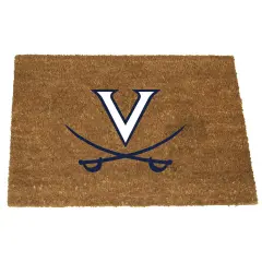 The Memory Company NCAA Virginia Cavaliers Logo Rectangular Coir Door Mat 29.5" x 19.5" Brown