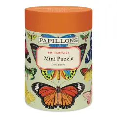 Cavallini Butterflies 240 Piece Mini Puzzle - 10-1/2" x 14"