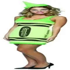 Screamin' Green Crayola Crayon Tank Dress Costume Adult