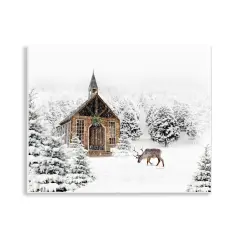 Stupell Industries Winter Whites Chapel Wall Plaque By Jennifer Pugh