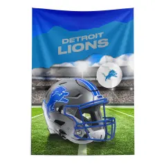 Detroit Lions NFL Midfield Wall Hanging Tapestry 40 x 57 inches