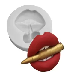 LIPS - Lips with raspberry ,cherry, and otherSilicone Mold