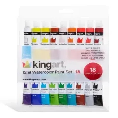 KINGART&reg; Watercolor Paint Set 18 Colors