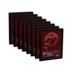 Ambiance Gallery Wood 1.5" Deep Picture Frames - 3x5" 8-Pack, Black Wood Frames, Shatter-Resistant Acrylic Glazing & MDF Backing, Horizontal or Vertical Wall Display