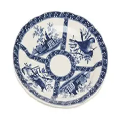 10 Inch Diameter Blue And White Plate