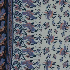 1 Yard Blue and Pink Silk Chiffon 44" Wide Sheer Fabric for Handkerchief Skirts & Flowing Tops